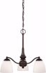 Picture of NUVO Lighting 60/5142 Patton - 3 Light Chandelier (Arms Down) with Frosted Glass