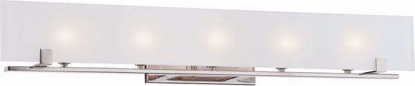 Picture of NUVO Lighting 60/5178 Lynne - 5 Light Halogen Vanity Fixture with Frosted Glass - Lamps Included
