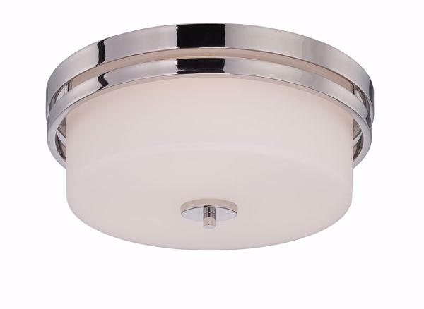 Picture of NUVO Lighting 60/5207 Parallel - 3 Light Flush Fixture with Etched Opal Glass