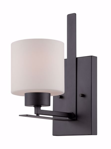 Picture of NUVO Lighting 60/5301 Parallel - 1 Light Vanity Fixture with Etched Opal Glass