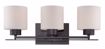 Picture of NUVO Lighting 60/5303 Parallel - 3 Light Vanity Fixture with Etched Opal Glass