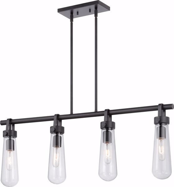 Picture of NUVO Lighting 60/5365 Beaker - 4 Light Trestle Fixture with Clear Glass - Vintage Lamps Included