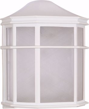 Picture of NUVO Lighting 60/537 1 Light - 10" - Cage Lantern Wall Fixture - Die Cast; Linen Acrylic Lens