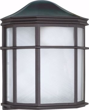 Picture of NUVO Lighting 60/539 1 Light - 10" - Cage Lantern Wall Fixture - Die Cast; Linen Acrylic Lens