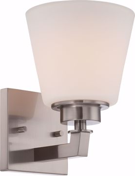 Picture of NUVO Lighting 60/5451 Mobili - 1 Light Vanity Fixture with Satin White Glass