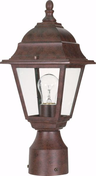 Picture of NUVO Lighting 60/547 Briton - 1 Light - 14" - Post Lantern - with Clear Glass