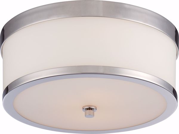 Picture of NUVO Lighting 60/5476 Celine - 2 Light Flush Fixture with Etched Opal Glass