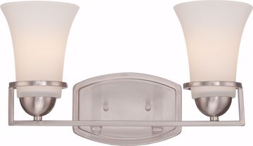 Picture of NUVO Lighting 60/5482 Neval - 2 Light Vanity Fixture with Satin White Glass