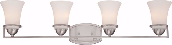 Picture of NUVO Lighting 60/5484 Neval - 4 Light Vanity Fixture with Satin White Glass