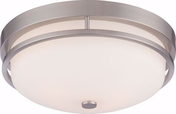 Picture of NUVO Lighting 60/5486 Neval - 2 Light Flush Fixture with Satin White Glass
