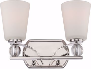 Picture of NUVO Lighting 60/5492 Connie - 2 Light Vanity Fixture with Satin White Glass