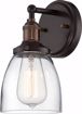 Picture of NUVO Lighting 60/5514 Vintage - 1 Light Sconce with Clear Glass - Vintage Lamp Included