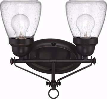 Picture of NUVO Lighting 60/5542 Laurel - 2 Light Vanity Fixture with Clear Seeded Glass