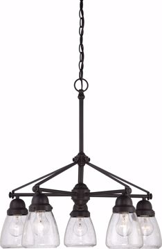 Picture of NUVO Lighting 60/5545 Laurel - 5 Light Chandelier with Clear Seeded Glass