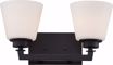 Picture of NUVO Lighting 60/5552 Mobili - 2 Light Vanity Fixture with Satin White Glass