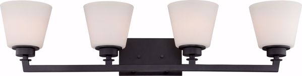 Picture of NUVO Lighting 60/5554 Mobili - 4 Light Vanity Fixture with Satin White Glass