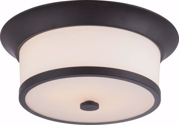 Picture of NUVO Lighting 60/5560 Mobili - 2 Light Flush Fixture with Satin White Glass