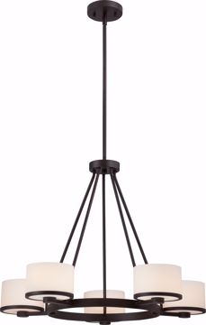 Picture of NUVO Lighting 60/5575 Celine - 5 Light Chandelier with Etched Opal Glass