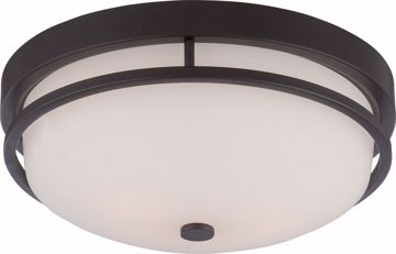 Picture of NUVO Lighting 60/5586 Neval - 2 Light Flush Fixture with Satin White Glass