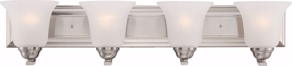 Picture of NUVO Lighting 60/5594 Elizabeth - 4 Light Vanity Fixture with Frosted Glass
