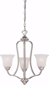 Picture of NUVO Lighting 60/5596 Elizabeth - 3 Light Chandelier with Frosted Glass
