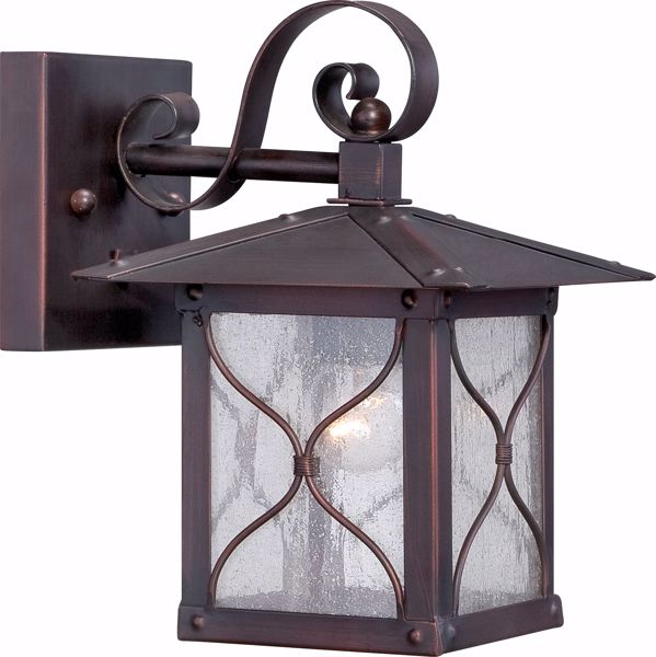 Picture of NUVO Lighting 60/5611 Vega 1 Light 6.5" Outdoor Wall Fixture with Clear Seed Glass