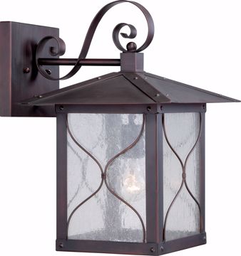 Picture of NUVO Lighting 60/5613 Vega 1 Light 11" Outdoor Wall Fixture with Clear Seed Glass