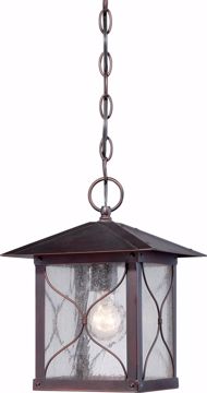 Picture of NUVO Lighting 60/5614 Vega 1 Light Outdoor Hanging Fixture with Clear Seed Glass