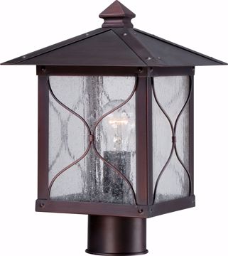 Picture of NUVO Lighting 60/5615 Vega 1 Light Outdoor Post Fixture with Clear Seed Glass