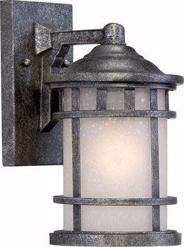 Picture of NUVO Lighting 60/5631 Manor 1 Light 6.5" Outdoor Wall Fixture with Frosted Seed Glass