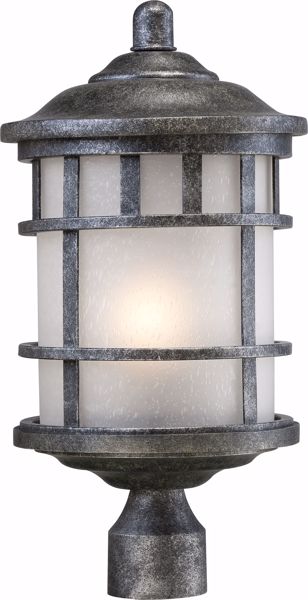 Picture of NUVO Lighting 60/5635 Manor 1 Light Outdoor Post Fixture with Frosted Seed Glass