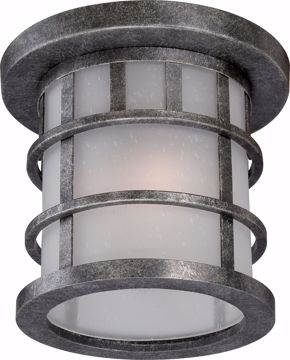 Picture of NUVO Lighting 60/5636 Manor 2 Light Outdoor Flush Fixture with Frosted Seed Glass