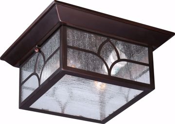 Picture of NUVO Lighting 60/5646 Stanton 2 Light Outdoor Flush Fixture with Clear Seed Glass