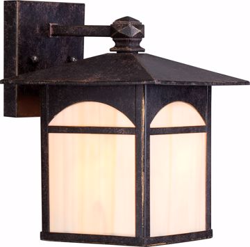 Picture of NUVO Lighting 60/5651 Canyon 1 Light 7" Outdoor Wall Fixture with Honey Stained Glass