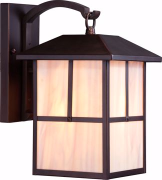 Picture of NUVO Lighting 60/5672 Tanner 1 Light 8" Outdoor Wall Fixture with Honey Stained Glass