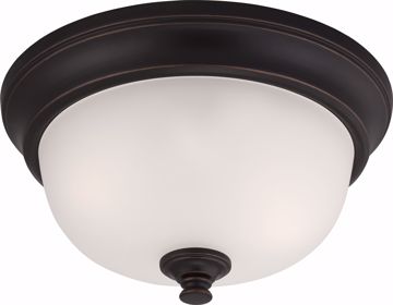 Picture of NUVO Lighting 60/5690 Elizabeth - 2 Light Flush Fixture with Frosted Glass