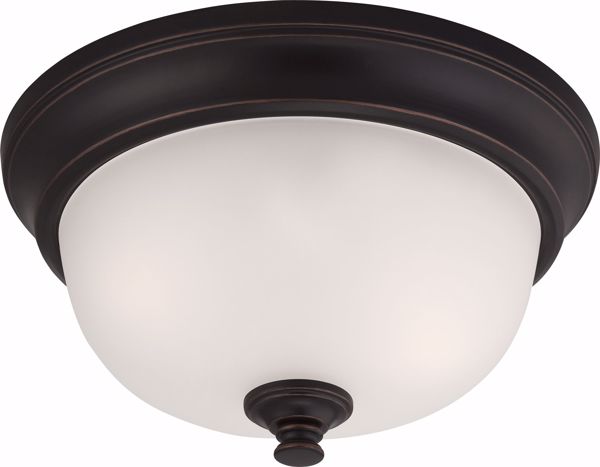 Picture of NUVO Lighting 60/5690 Elizabeth - 2 Light Flush Fixture with Frosted Glass