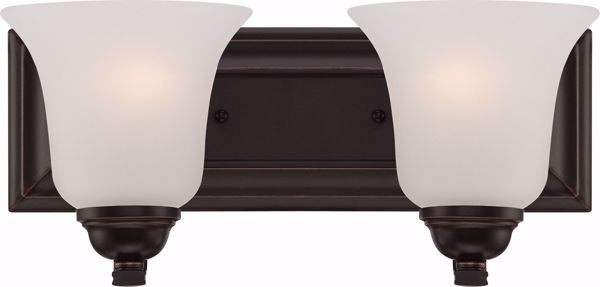 Picture of NUVO Lighting 60/5692 Elizabeth - 2 Light Vanity Fixture with Frosted Glass