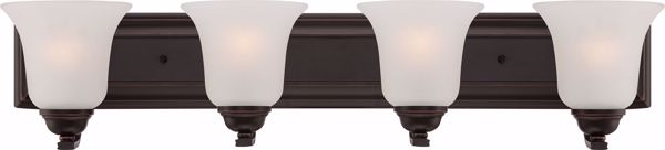 Picture of NUVO Lighting 60/5694 Elizabeth - 4 Light Vanity Fixture with Frosted Glass