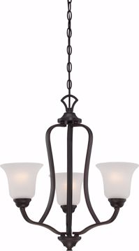 Picture of NUVO Lighting 60/5696 Elizabeth - 3 Light Chandelier with Frosted Glass