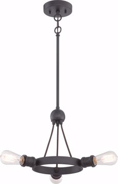 Picture of NUVO Lighting 60/5723 Paxton - 3 Light Pendant Fixture - Includes 40W A19 Vintage Lamp