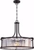 Picture of NUVO Lighting 60/5771 Krys - 4 Light Crystal Pendant with 60w Vintage Lamps Included; Aged Bronze Finish