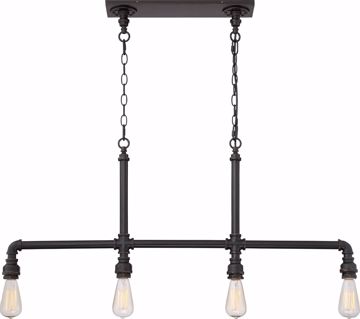 Picture of NUVO Lighting 60/5794 Iron - 4 Light Trestle; Industrial Bronze Finish