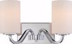 Picture of NUVO Lighting 60/5802 Willow - 2 Light Vanity Fixture with White Glass