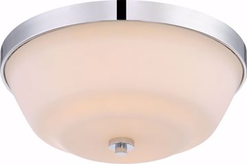 Picture of NUVO Lighting 60/5804 Willow - 2 Light Flush Fixture with White Glass