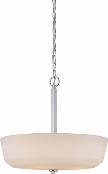 Picture of NUVO Lighting 60/5807 Willow - 4 Light Pendant with White Glass