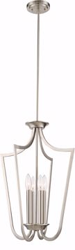 Picture of NUVO Lighting 60/5876 Laguna 4 Light Caged Pendant - Brushed Nickel