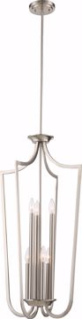 Picture of NUVO Lighting 60/5877 Laguna 6 Light Caged Pendant - Brushed Nickel