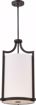 Picture of NUVO Lighting 60/5887 Meadow - 3 Light Foyer with White Fabric Shade; Russet Bronze Finish