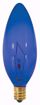 Picture of SATCO S3218 25W CAND Torpedo BLUE Incandescent Light Bulb